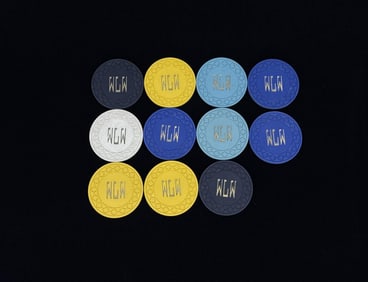 Collection of Montana Illegal Saloon Poker Chips