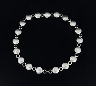 1950s Trading Post Nickel Concho Belt