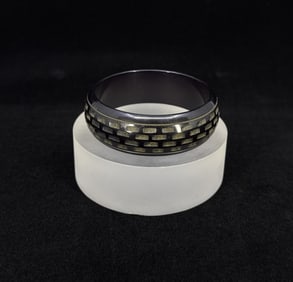 Carved Bakelite Bangle Bracelet