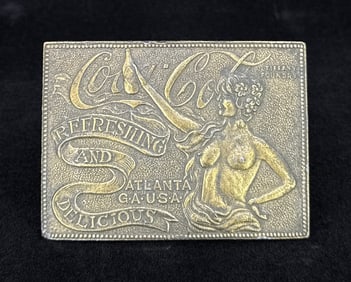 Nude Tiffany Coca Cola Belt Buckle