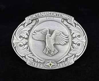 Montana Centennial Sapphire Belt Buckle