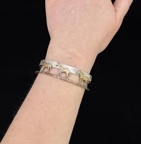 Courtney Studio Sterling Silver Horse Bracelet