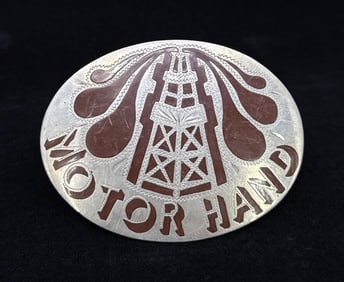 R&B Denver Colorado Oil Well Belt Buckle