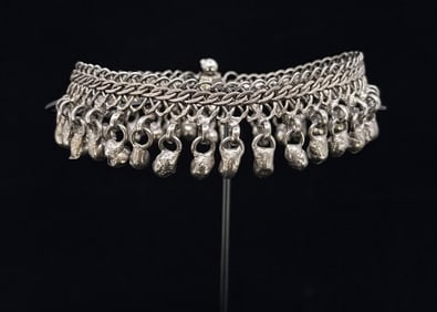 Persian Silver Belly Dancer Anklet
