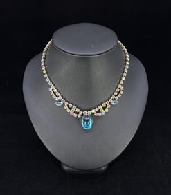 Rhinestone Costume Jewelry Necklace