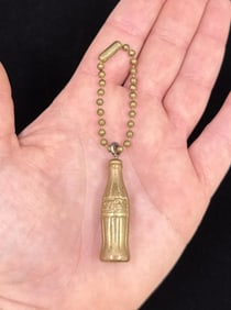 Coca Cola Gold Bottle Keychain