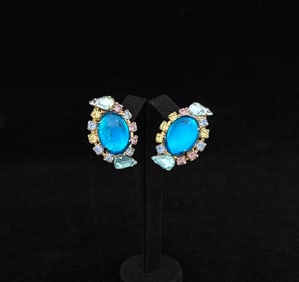 Rhinestone Costume Jewelry Earrings