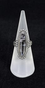 Bell Trading Post Sterling Silver Agate Ring