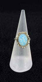 Navajo Sterling Silver Turquoise Ring