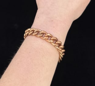 Copper Cuban Link Bracelet