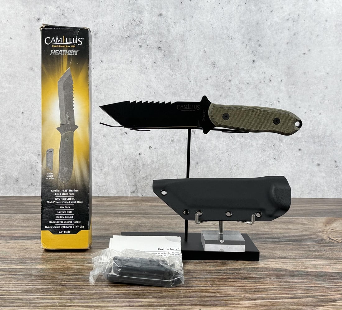 Camillus Heathen Knife: New in box.