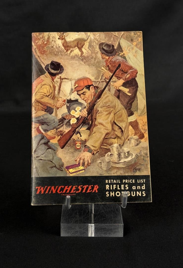 1958 Winchester Retail Prices List Catalog: Nice original example. Price lists for Rifles and Shotguns