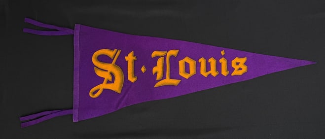 St Louis Missouri Sewn Souvenir Felt Pennant