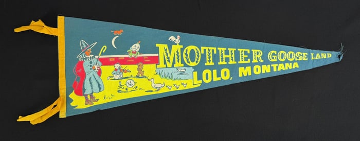 Mother Goose Land Montana Souvenir Felt Pennant