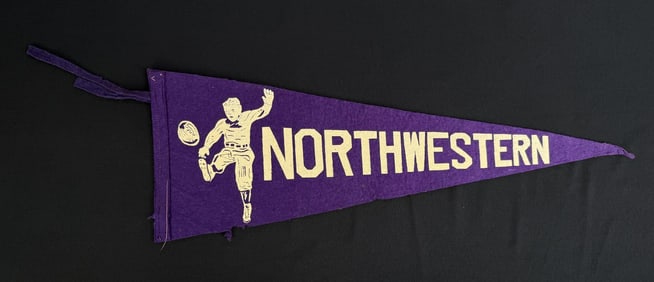 Northwestern University Football Souvenir Pennant