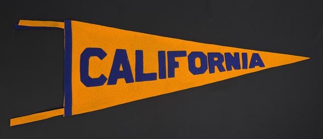 California Sewn Souvenir Felt Pennant