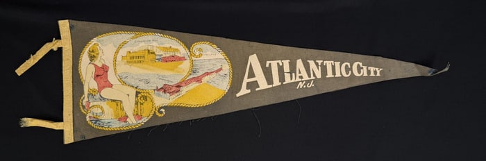 Atlantic City New Jersey Souvenir Felt Pennant