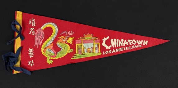 Chinatown Los Angeles Souvenir Felt Pennant