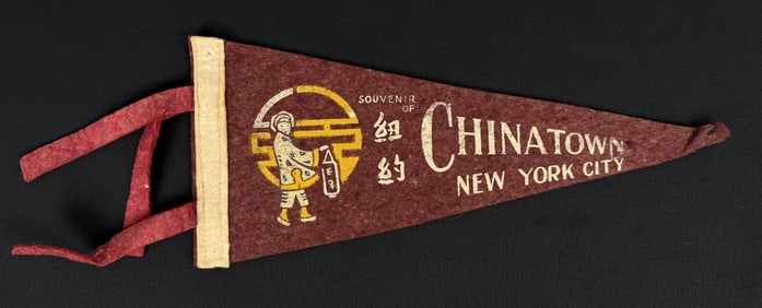 Chinatown New York City Souvenir Felt Pennant