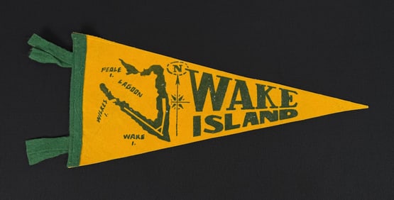 Wake Island Souvenir Felt Pennant