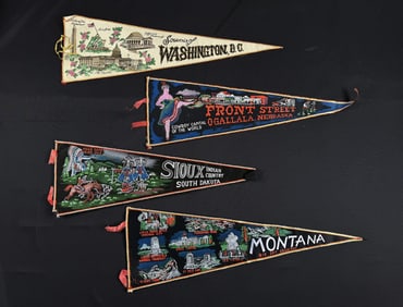 Nebraska South Dakota Montana Souvenir Pennants
