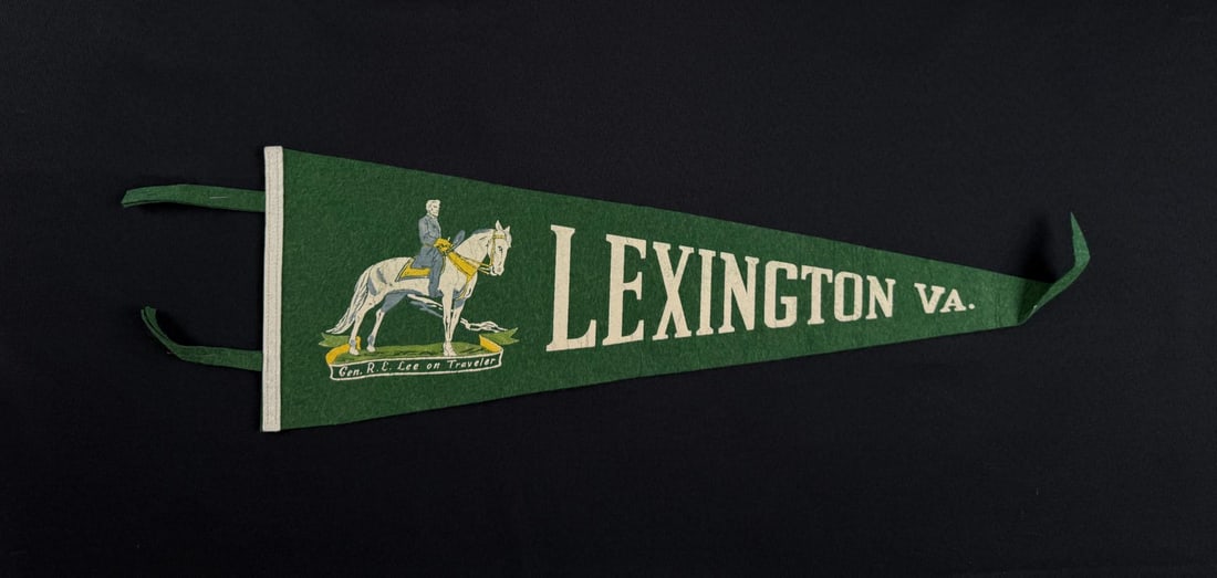 General Lee Virginia Souvenir Felt Pennant: Lexington Virginia. 26" long.