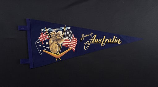 WW2 Australia Souvenir Felt Pennant