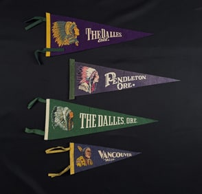 Collection of Souvenir Felt Pennants