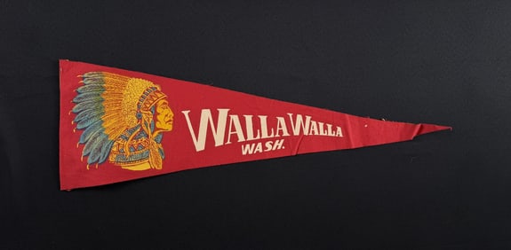 Walla Walla Washington Souvenir Felt Pennant