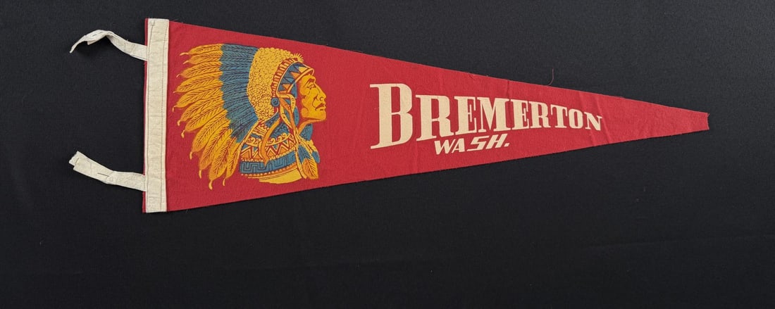 Bremerton Souvenir Felt Pennant: 24" long.