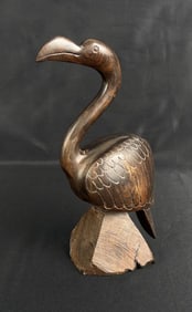 Mexican Ironwood Flamingo Carving