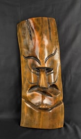 Mid Century South Pacific Wall Tiki Mask