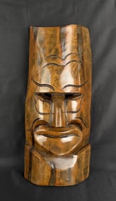 Mid Century South Pacific Wall Tiki Mask