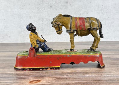 Always Did Spise a Mule Mechanical Cast Iron Bank