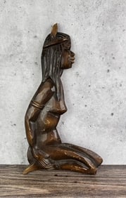 Mid Century Nude Tribal Tiki Room Plaque