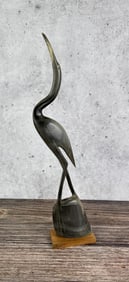 Mexican Carved Steer Horn Crane