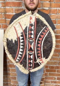 Kenya Maasai Warrior Elongo Hide Shield