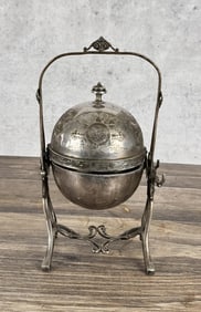 Victorian Silver Plate Butter Dish Server