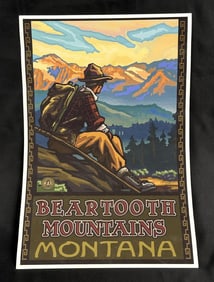 Montana Beartooth Mountains Poster