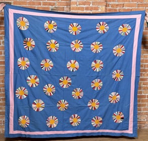 Antique Dresden Plate Quilt