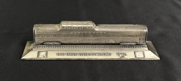 First Vista Dome Car Burlington 1945 Paperweight