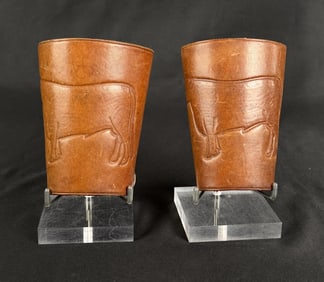 Montana Tooled Leather Cowboy Cuffs