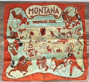 Montana Cowboy Souvenir Handkerchief Bandana