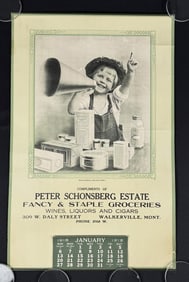 Walkerville Montana 1918 Advertising Calendar