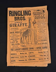 Ringling Brothers Circus Giraffe in Montana