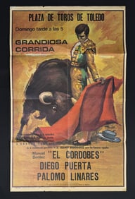 1960s Spanish Bullfighting Poster