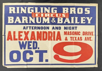 Ringling Bros Barnum & Bailey Circus Poster