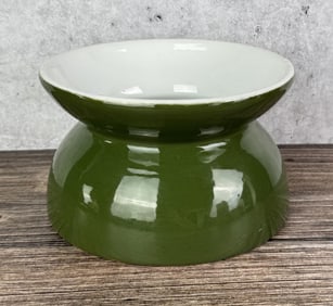 Limoges Green Porcelain Montana Saloon Spittoon