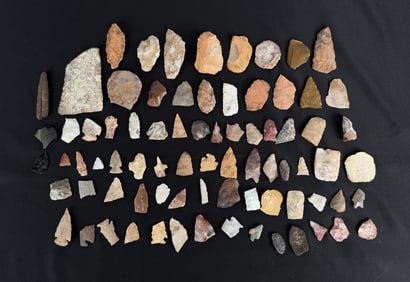 Ancient Native American Indian Arrowheads