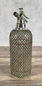 Wire Mesh Covered Seltzer Water Bottle